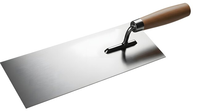 Stainless steel trowel with wooden handle