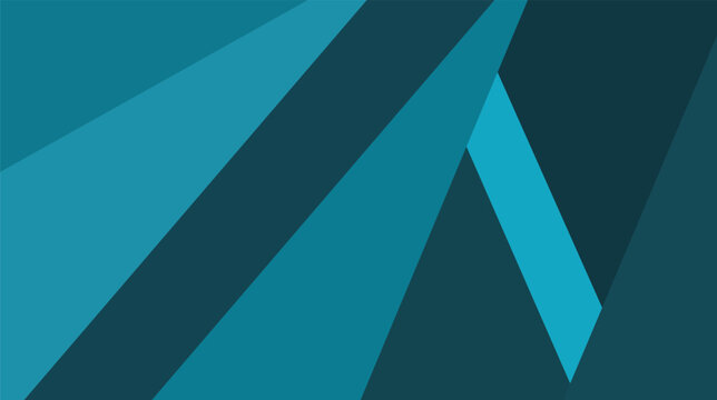 An abstract geometric vector background featuring a blue and green triangle pattern with light line art shapes for a modern banner design concept