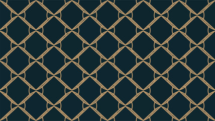 Fototapeta premium A seamless geometric pattern featuring luxury design elements viewed from a straight-on perspective in a dark environment