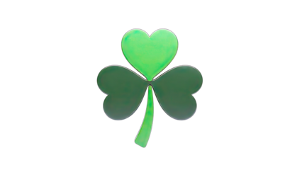 Shamrock Clover Isolated on White Background