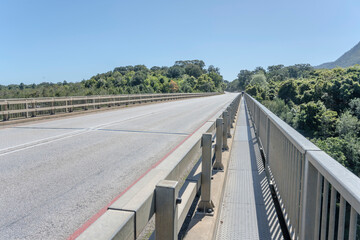 Garden Route road bridge over Storms river gorge, near Kou-Kamma, South Africa