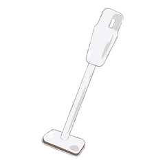 Simple Stick Vacuum Cleaner Illustration