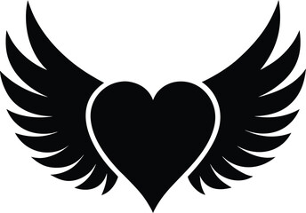 Fototapeta premium Heart with Wings