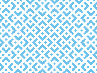 Abstract geometric pattern. A seamless vector background. White and blue ornament. Graphic modern pattern. Simple lattice graphic design