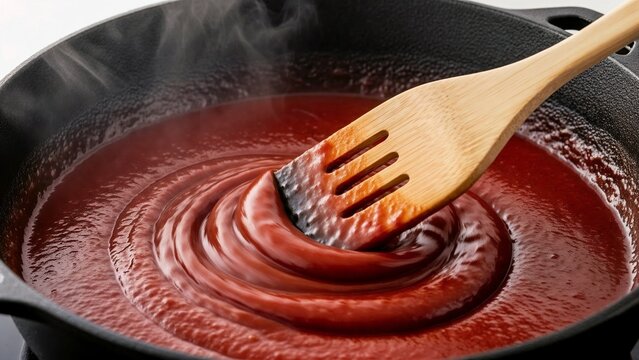 A hot pasta souce