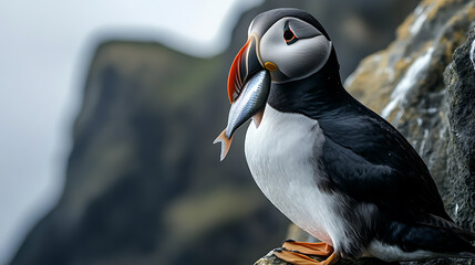 atlantic puffin or common puffin