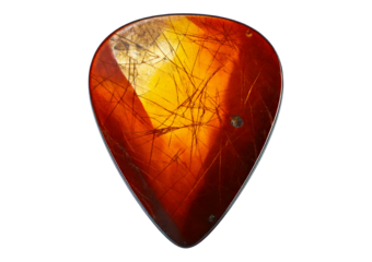Guitar pick isolated on transparent or white background