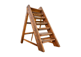 Ladder isolated on transparent or white background