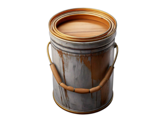Plastic barrel isolated on transparent or white background