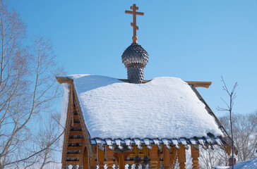 Parish of the Annunciation in Novosibirsk in winter season  cover