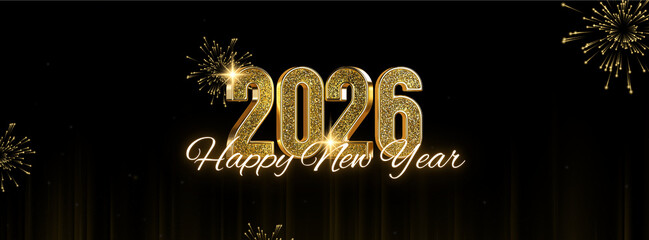 Modern New Year's Gold 2026 Greetings  © Thakur Vijay Singh