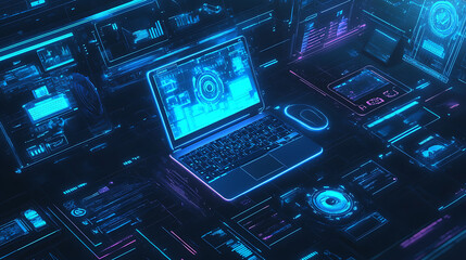 Business and sales-themed background with icons like shopping carts, money, stores, and packages. Ideal for wallpaper, presentations, marketing, and e-commerce designs.