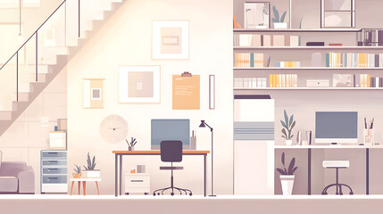 Business and sales-themed background with icons like shopping carts, money, stores, and packages. Ideal for wallpaper, presentations, marketing, and e-commerce designs.