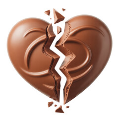 Broken Chocolate Heart png