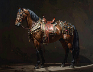 horse and rider on horse