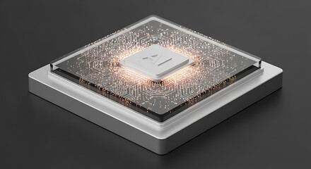 Modern electronic processor technology with advanced design.