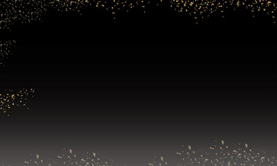 金粉舞い散る黒背景素材