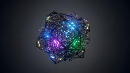 Abstract geometric light structure