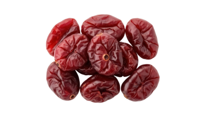 Isolated pile of dry fruit is nutrient rich snack and has medicinal properties for healthy eating