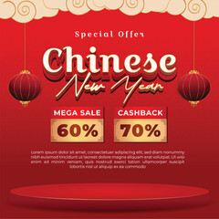 Chinese New Year Special Offer with Mega Sale and Cashback