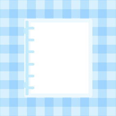 シンプルなブルーのバインダーシール帳★