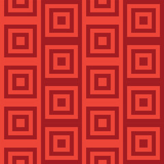 Geometric seamless pattern in red. Vector illustration. © 01elena10