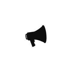Megaphone silhouette vector flat illustration design.