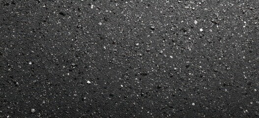 Monochromatic Gritty Asphalt Texture Background with Bright White Aggregate Details.