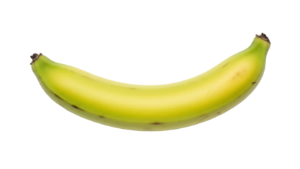 Isolated plantain fruit, yellow-green color, ready for cooking, healthy carbohydrate food