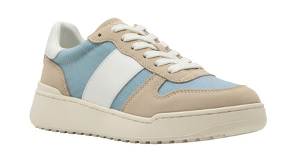 Isolated sport shoe fashionable design on off-white platform for lifestyle activity concept