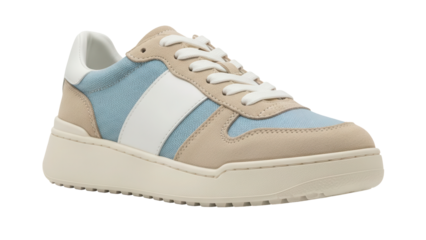 Isolated sport shoe fashionable design on off-white platform for lifestyle activity concept