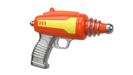 Isolated Retro Toy Ray Gun Futuristic Blaster Space Pistol Childrens Game Weapon 3d Model