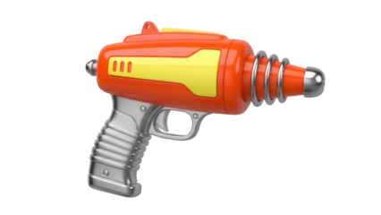 Isolated Retro Toy Ray Gun Futuristic Blaster Space Pistol Childrens Game Weapon 3d Model