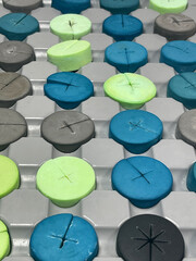 Foam clone blocks at a cannabis growing facility