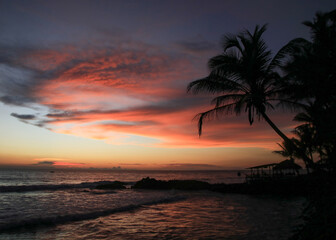 Sunset at a dream  like beach in Sri Lanka.