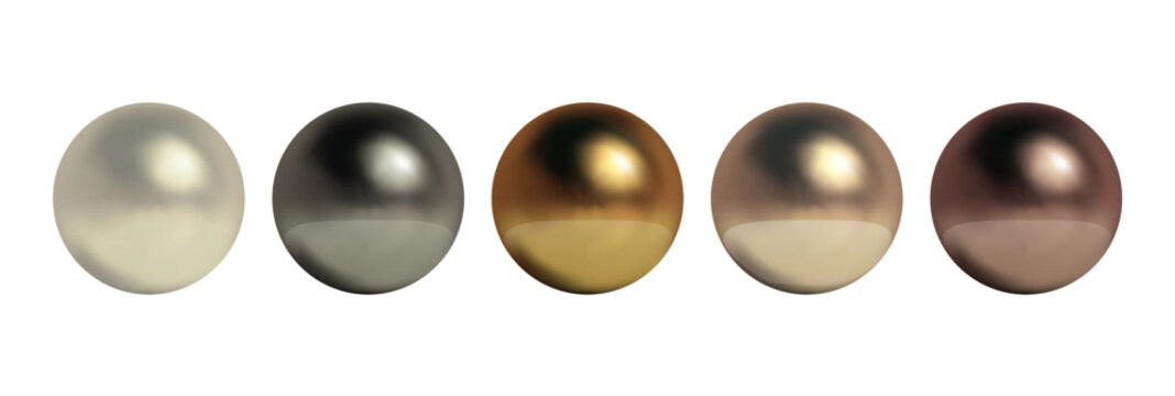Ball sphere gold metal steel chrome platinum brass aluminium and stainless circle. Glossy gradient 3d rendering with luxury elegance premium modern minimalism for abstract background. Texture.