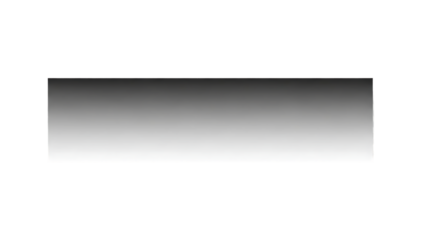 A rectangular gradient shape with a black background and a smooth transition from dark to light gray