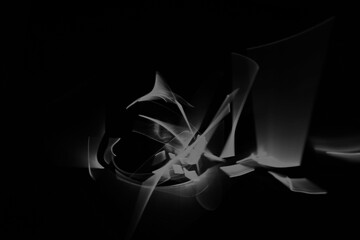 malerei wei&szlig; schwarz licht