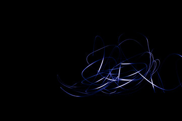 malerei blau schwarz licht