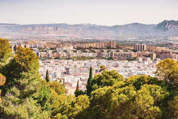 panoramic view of alicante spain 