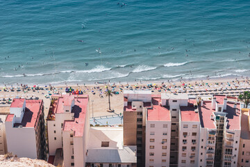 view of the beach in alicante 