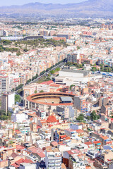 aerial view of alicante spain