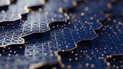 an abstract, close-up photograph of a blue technological background.