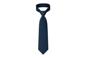 Navy blue necktie representing formal business wear