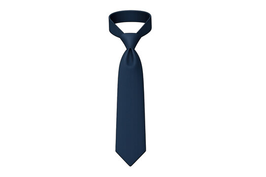 Navy blue necktie representing formal business wear - Powered by Adobe