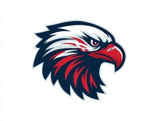 Obraz premium stylized eagle head illustration