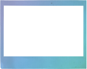 Naklejka premium Gradient Color polaroid instant photo frame wide