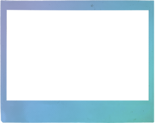 Gradient Color polaroid instant photo frame wide