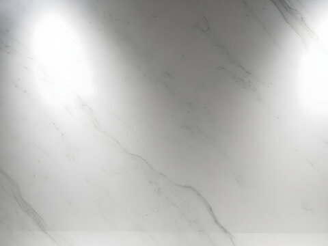 White marble texture background with gray veins.