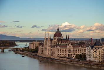 Fototapeta premium Historical part of Budapest around Danube river